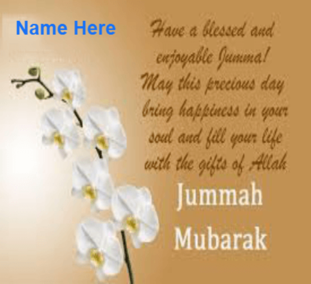 jumma Mubarak Wishes - Juma Mubarak Images With Name