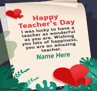 Happy Teacher Day Quote