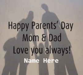 Parents Day MOM and DAD Love You