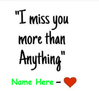 Missing You More Than Anything