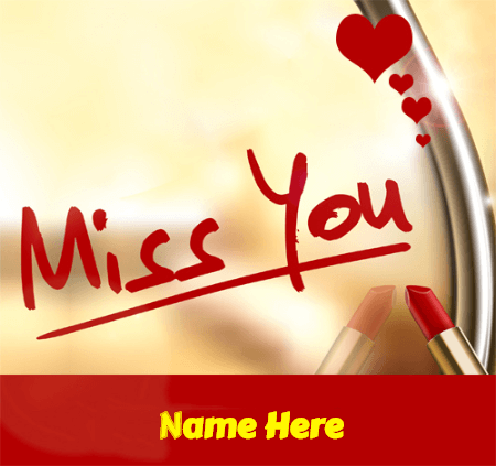 Miss You Card