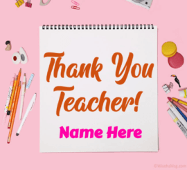Thank You Message To Your Best Teacher