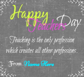 Happy Teachers Appreciation Day