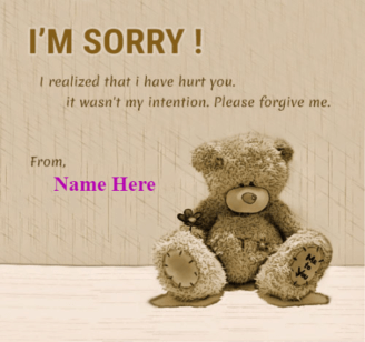 I Am Sorry For Hurting You