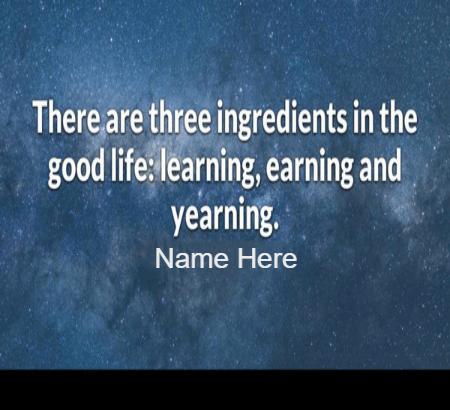 Ingredients Of Life Quote