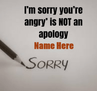 Sorry In Writing Message