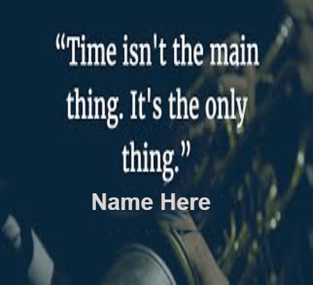 Time Importance Quote